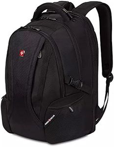 SwissGear 3760 ScanSmart Laptop Backpack, Black, Black, 16 inch, Daypack Backpacks