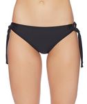 Adi Designs Next Women's Tubular Solid Tunnel Bikini Bottom, Black, Large