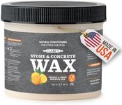 CLARK’S Natural Stone Wax - Seal and Protect Soapstone, Slate and Concrete with Carnauba and Beeswax - Use on Kitchen and Bath Countertops - Enriched with Lemon and Orange Extract, Large 32oz