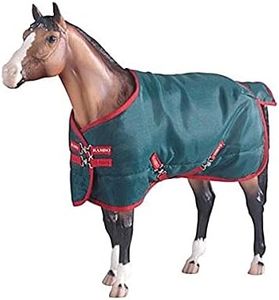 Breyer Traditional Rambo Blanket, Green/Red (1:9 Scale)