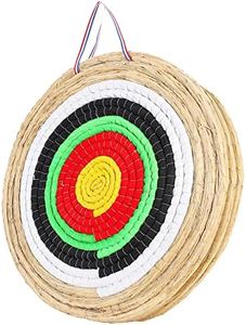 MoKo Archery Targets, 20 Inch Archery Target for Backyard, Traditional Hand Made Straw Round Bow Arrow Targets for Youth Adult Outdoor Shooting Practice, Multicolor