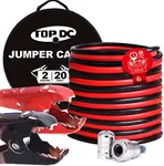 TOPDC 2 Gauge 20 Feet Jumper Cables