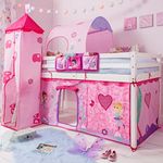 Cabin Bed Midsleeper with Tent,Towe