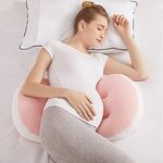 Aus Made U-Shaped Nursing Pillow Support Pregnancy Pillows Feeding Baby Side Sleeping Pillow Pregnant Woman Maternity Pillow (Pink | White)