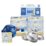 FROG @Ease Floating Sanitizing System + Replacement SmartChlor Cartridge 3-Pack Plus Free Hot Tub Care Guide, Self-Regulating Hot Tub Sanitizer Bundle