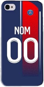 Coque Foot Paris iPhone 4/4S Personnalisable Maillot Domicile 2023/2024 (IPHONE 4/IPHONE 4S)