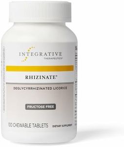 Integrative Therapeutics Rhizinate Fructose Free - Deglycyrrhizinated Licorice (DGL) - for Stomach, Intestinal and Digestive Support - Gluten Free - Dairy Free - Vegan - 100 Chewable Tablets