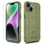 LABILUS iPhone 14 Case, Rugged Shield 8ft Drop Proof TPU Thick Armor Tactical Protective Case Compatible with 14 (6.1 inch) - Army Green