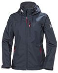 Helly Hansen Womens Crew Hooded Midlayer Jacket, M, Navy