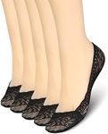 Panda Bros Women's Lace No Show Socks Low Cut Non Slip, Invisible with Flats, Pumps, Boat Liner Socks