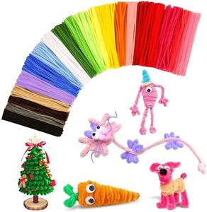 VZF 400PCS Pipe Cleaners Bulk Craft Supplies,Arts Crafts,Arts and Crafts for Kids Ages 8-12,Chenille Stems,School Supplies for Kids,juegos para niños,Halloween Gifts,DIY Decor