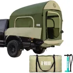 Niphean Truck Bed Tent 5.5ft-8ft for 2+1 People/Family, 2 Mins Fast Setup Inflatable Pickup Truck Tent, PU 3000mm Waterproof & High-Strength Windproof, Spacious Interior for Multi-Landscape