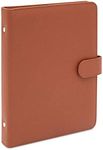 Okuna Outpost Vintage Brown Leather 4x6 Inch Photo Album with Snap Fastener, 112 Capacity