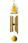 Paradigm Pictures Golden Bird Metal Wind Chime for Home & Balcony | Feng Shui Wind Chimes for Positive Energy | Big Wind Chime with Natural Melodious Sound for Home Décor