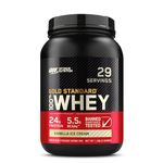 Optimum Nutrition Gold Standard 100% Whey Protein Powder, Vanilla Ice Cream, 2 Pound (Packaging May Vary)