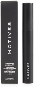Motives® 3D Vision Mascara - Volume and Length, Long-Lasting, Water Resistant, Smudge-Proof Eye Makeup, Vegan & Hypoallergenic. Features Nourishing, Moisturizing Ingredients.