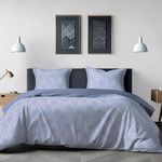 Mush 100% Bamboo Printed King Size Bed Sheet 108x108 inches | 300TC Bedsheet for Double Bed | Ultra Soft, Naturally Anti Microbial & Cooling Double Bed Luxury Sheets | Pack of 1, Misty Blue