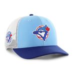 '47 Men's Toronto Blue Jays Cooperstown Collection Side Note Trucker Meshback Adjustable Hat - One Size