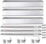 Yiming Grill Replacement Parts for Chargriller 5050 3001 5650 3072 5072 3030 3008 5252 3000 4000 4208 Grill Models. Stainless Steel Grill Heat Plate Shields, Burner Tubes, Hanger Brackets.