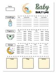 Baby's Daily Log Book For Newborns: Newborn Baby Log Tracker Journal Book, first 100 days baby logbook, Baby's Eat, Sleep and Poop Journal, Infant ... Breastfeeding Record Tracking Chart 100 Sheet