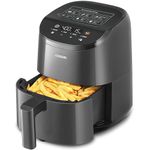 COSORI Air Fryer 2.1 Qt, 4-in-1 Mini Airfryer Oven, Bake, Roast, Reheat, Space-saving & Low-noise, Nonstick and Dishwasher Safe Basket, 97% Less Oil 30 In-App Recipes, Gray