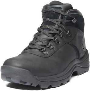 Timberland Men's Flume Waterproof Mid Hiker Boot Hiking, Black Full Grain-2024 New, 13 Wide