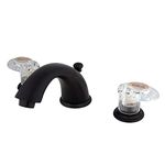 Kingston Brass KB965ALL Legacy Widespread Bathroom Faucet with ABS Pop-Up Drain, 5-3/4", Oil Rubbed Bronze