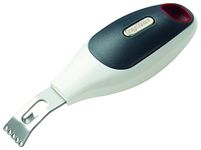 Zyliss E980089 Zester, 12.8cm/5in, Plastic/Stainless Steel, Grey/White, 2 in 1 tool to Zest Lemons/Limes/Citrus Fruit, Channel Knife for Thicker Strips, Dishwasher Safe