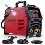 ARCCAPTAIN TIG Welder with Pulse 200Amp, DC 5 in 1 HF/Lift/Pulse/Spot TIG & ARC, 110v/220v Dual Voltage Welders with 2T/4T LED Digital Display MultiProcess TIG Welding Machine TIG200P