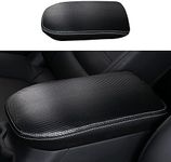 BoxCheer Armrest Cover for Toyota RAV4 2019-2023/ RAV4 Hybrid 2020-2023/ RAV4 Prime 2021-2023 Center Console Protector Pad Leather Armrest Box Mat Interior Accessories (Black Carbon Fiber)