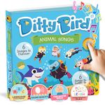 Ditty Bird Animal Book for Toddlers | Realistic Sound Book | Interactive Board Books For Toddlers 1-3 | Sensory, Musical Books for Animal Lovers | Baby Shark Sturdy Nursery Rhyme Toys for Baby