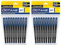Classmate Octane- Blue Gel Pens (Pack of 20)|Smooth Writing Pens|Water-Proof Ink for Smudge-Free writing|Preferred by Students for Exam & Class Notes|Study at Home Essentials