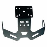 B.K ACCESSORIES Heavy Metal Tail Tidy Number Plate Holder/License Plate Holder Bracket for MT 15 (Black)