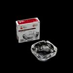 Oblivion Glass Brunswick Crystal Quality Cigar Cigarette Ashtray Round Tabletop for Home Office Indoor Outdoor Home Decor