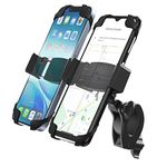 Encased Dual Bike Phone Mount for Delivery Workers, Adjustable Holder for 2 Cellphones, Universal fit for Bicycle/Motorcycle/Electric Bike for iPhone and Android Phones