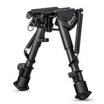 Zeadio Carbon Fiber Extendable Tactical Bipod with Sling Mount (6"- 9")