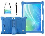 AKNICI Case Cover for Dragon Touch 10/Tianyida TYD-108 TYD-107/Haehne 10.1/SZWEIL 10/MaiTai 10/YUNTAB K107/GOODTEL G3/VANKYO MatrixPad S30/Skyiol K3 K1/TAOERA 10, Shoulder Strap and Stylus, Navy Blue