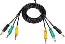 3.5mm Audio Cable,zdyCGTime 3 to 3 3.5mm Jack Male to Male Stereo Audio AUX Cable Cord For 5.1 Channel Logitech Computer Speakers(5ft/1.5m)