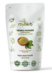 MYHERB Pure Natural 100% Organic Heena Powder (Lawsonia Inermis) || 227 Gm/0.5 Lbs || Ayurvedic Formula || For Hair Mask || For Men & Women