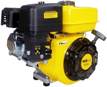 Aceup Energy 7HP 212cc Gas Engine Horizontal Shaft with Steel Camshaft, 4 Stroke Gas Motor with Shock Pad, Shaft 3/4" (19mm) Recoil Start