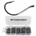 THKFISH 250pcs Box Fishing Hooks Split Shot Hook Drop Shot Hooks for Fishing Hooks B Style-250pcs