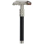 Ashoka Men Double Edge Brass Safety Razor with 10 Stainless Steel Blades (Twist to Open) (Butterfly Style) - A007