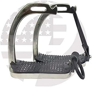 RIDING GEARS 4.75’’, 5’’ Peacock Horse Stirrups Polish Equestrian Safety Iron Fillis Stirrups (4.75 Inch)
