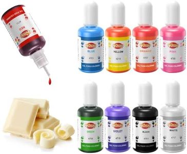 Oil Based Food Coloring, 15ml Large Capacity Food Coloring for Icing, Dye Food Coloring for Chocolate Candy Cake, Edible Oil Food Dye for Baking, Fondant & Forsting (.53 Fl. Oz Bottles)