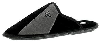 DUNLOP Dunkirk Mens Synthetic Material Mule Slippers Black - 7 UK