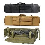 39inch Double Long Rifle Case Gun Bag,Durable Tactical Gun Case,Padded Soft Pistol Handgun Case Shooting Range Backpack with Adjustable Shoulder Strap