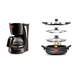 Pigeon by Stovekraft Brewster Coffee Maker. A Small Size Coffee Maker of Home Machine (Black) by Stovekraft All in One Super Cooker 620-H 3 Litre Hard Anodised Pressure Cooker (Black)