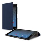 kwmobile Case Compatible with Sony Xperia Tablet Z3 Compact - PU Leather Smart Cover Protective Tablet Case with Stand - Dark Blue