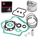 Top End Piston & Ring & Gasket Seal Rebuild Kit STD Compatible with Club Car Golf Cart DS Precedent FE290 1992-up 1016459-01 1023047-01