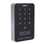 Access Control System, Password Access Keypad Access Controller Waterproof Keypad Door System Acrylic Panel Card Reader with ID Keychain